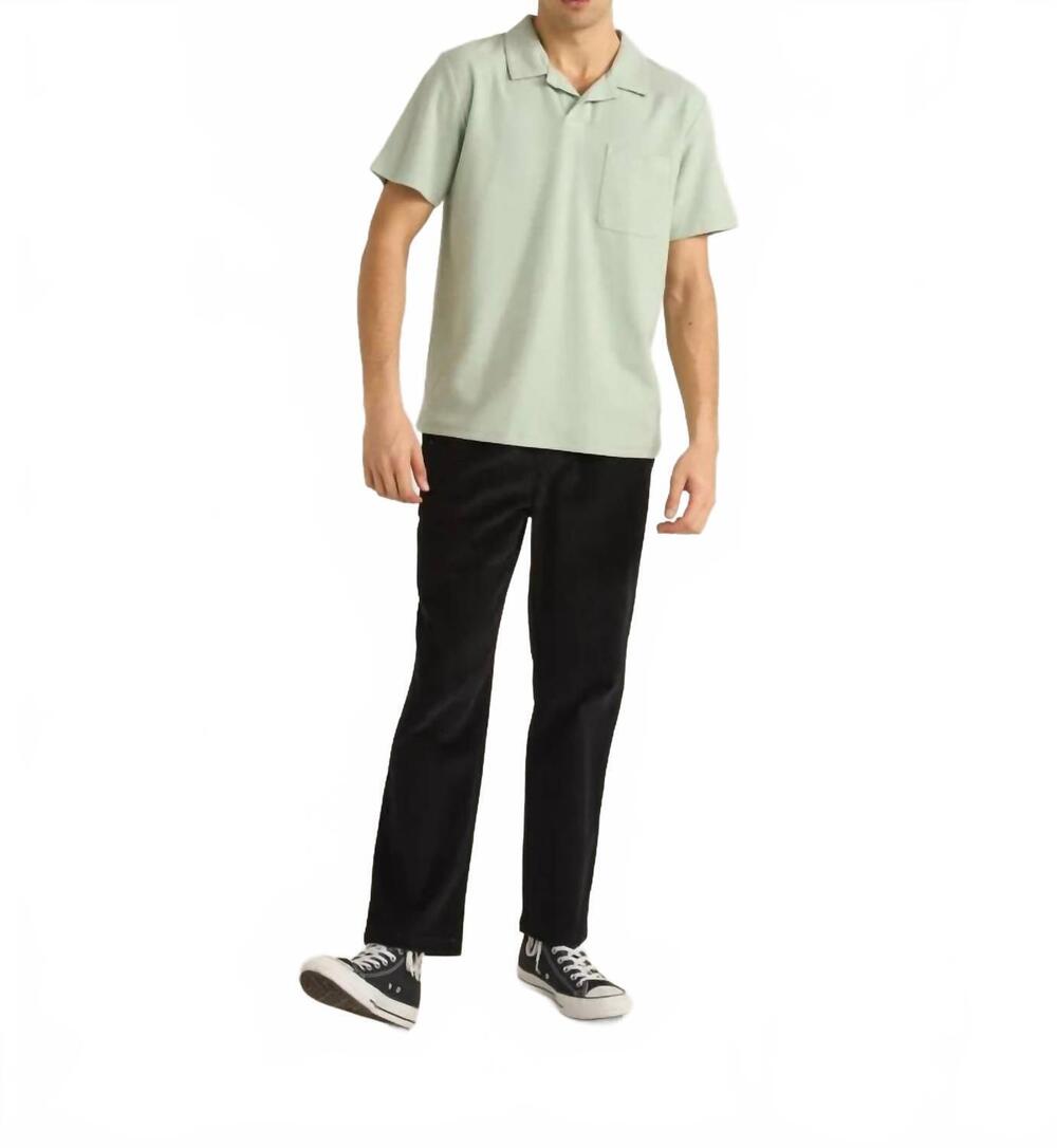 NEW RHYTHM. vintage terry polo in seafoam
